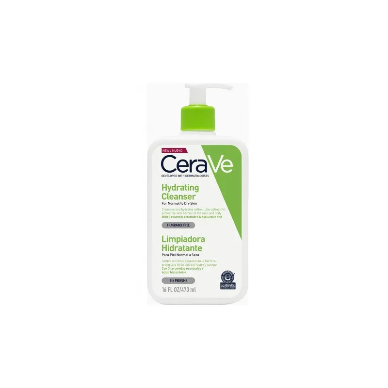 CeraVe Nettoyant Hydratant 473ml - Pureté & Confort | Kermatone