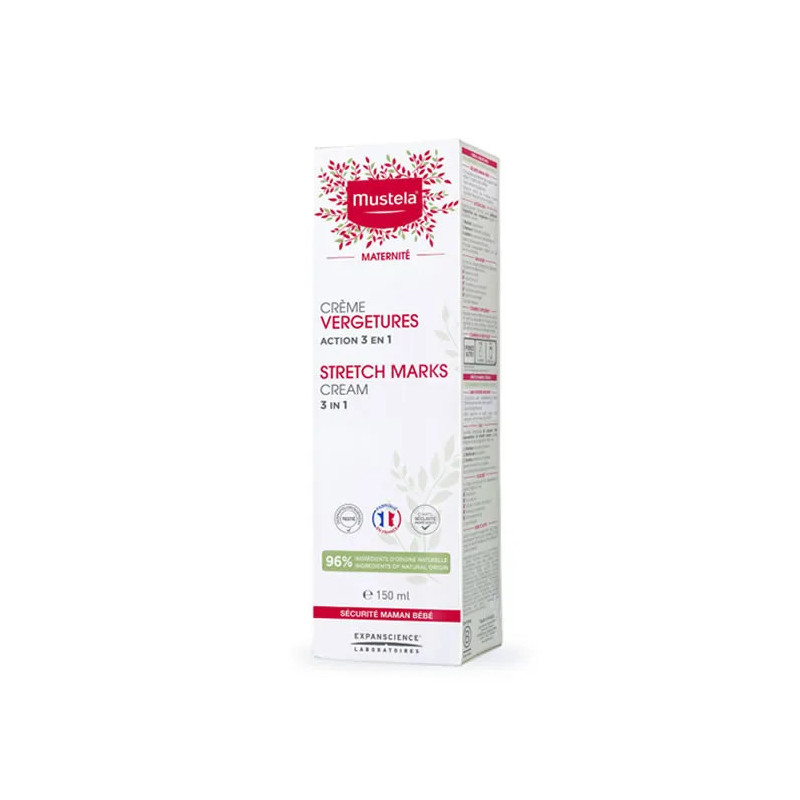 Mustela Crème Prévention Vergetures Action 3 en 1 - 150 ml