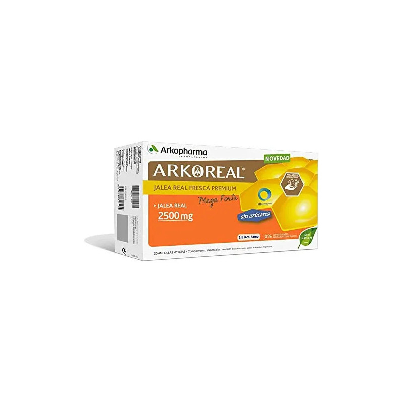 Arkopharma Gelée Royale Arkoreal 2500 mg Bio - 20 Ampoules