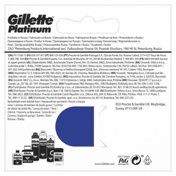 Gillette Platinum Recharge 5 Unités