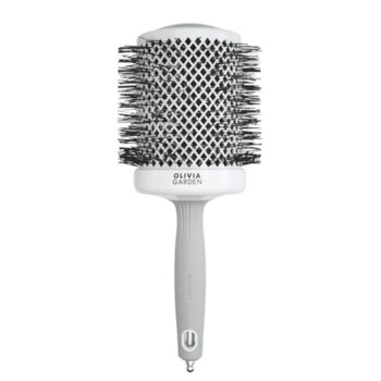 Olivia Garden Expert Blowout Shine Blanc et Gris 80 mm 1 u
