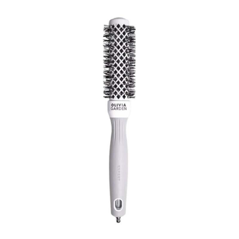 Olivia Garden Expert Blowout Shine Blanc et Gris 35 mm 1 u