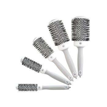 Olivia Garden Expert Blowout Shine Brosse Blanche et Grise 55 mm - 1 U