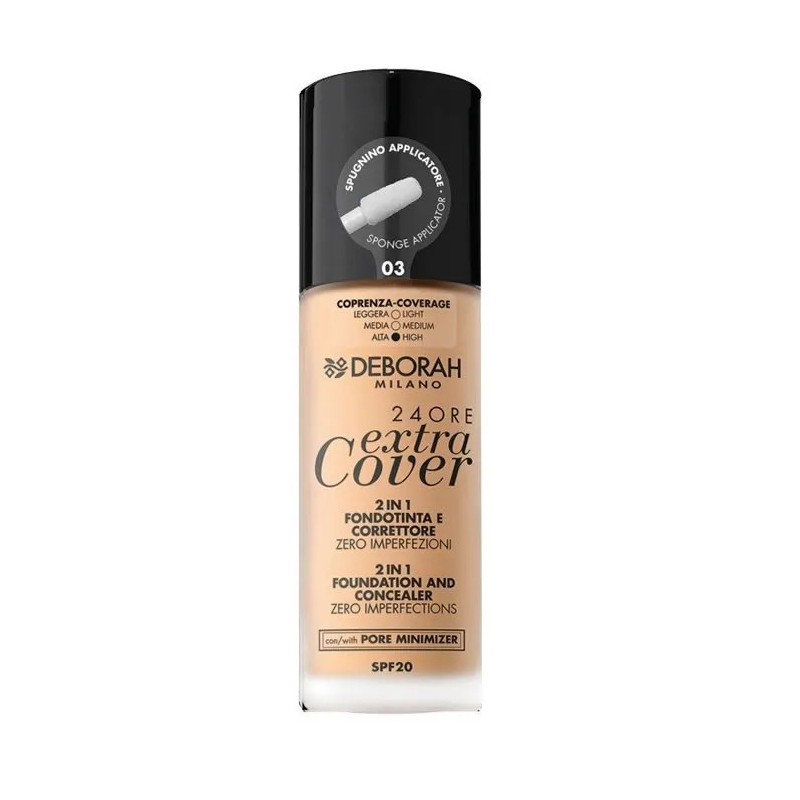 Déborah Milano Fond de Teint Extra Cover SPF20 - Kermatone