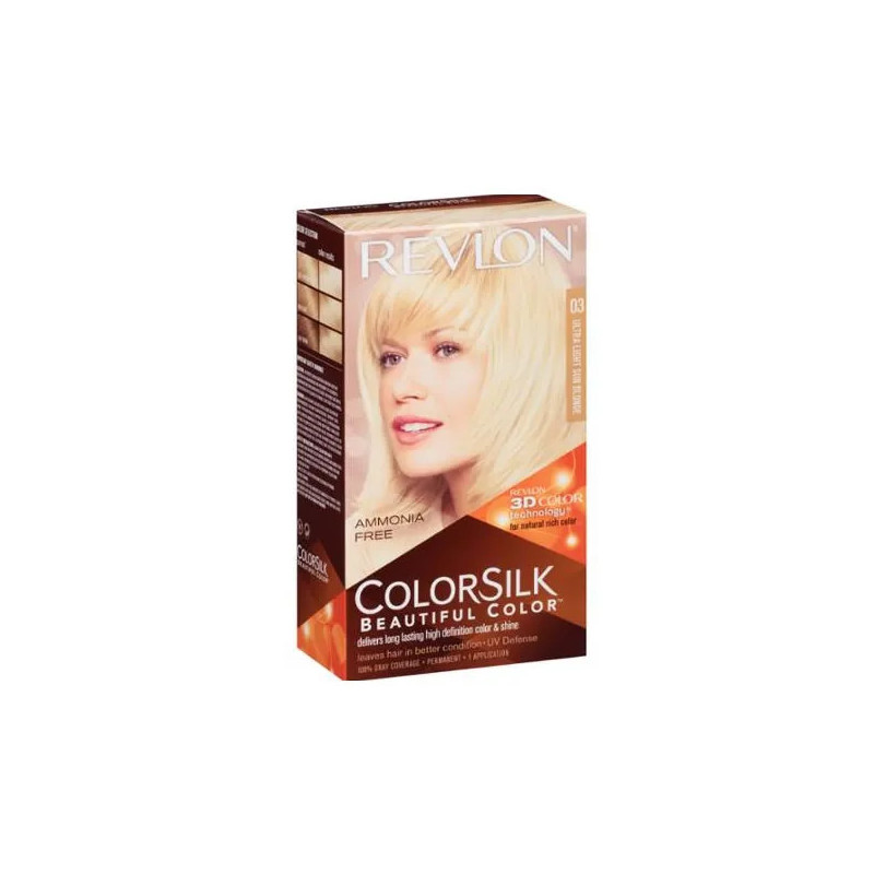 Revlon Colorsilk Sans Ammoniaque 03 Ultra Light Sun Blonde | Kermatone