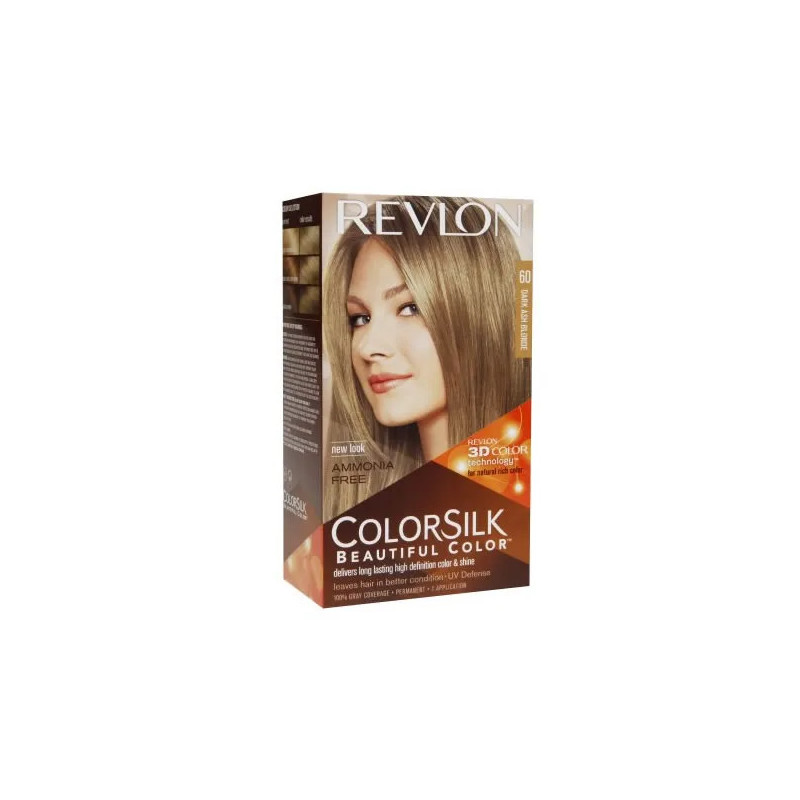 Revlon Colorsilk Sans Ammoniaque 60 Dark Ash Blonde | Kermatone