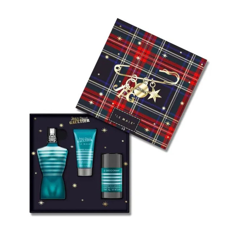 Jean Paul Gaultier Le Male EDT 125 ml Coffret 3 Produits | Kermatone