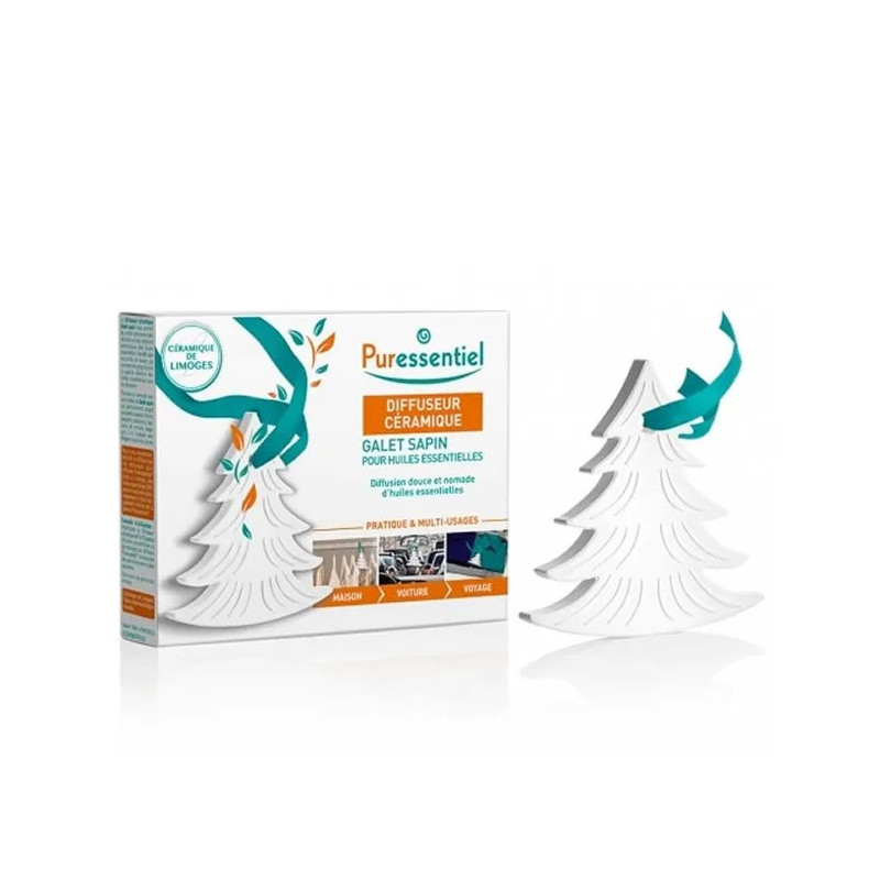 Puressentiel Galet Sapin Diffuseur Céramique