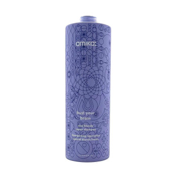 Amika Shampooing Bust Your Brass Réparateur Cheveux Blonds - 1000 ml