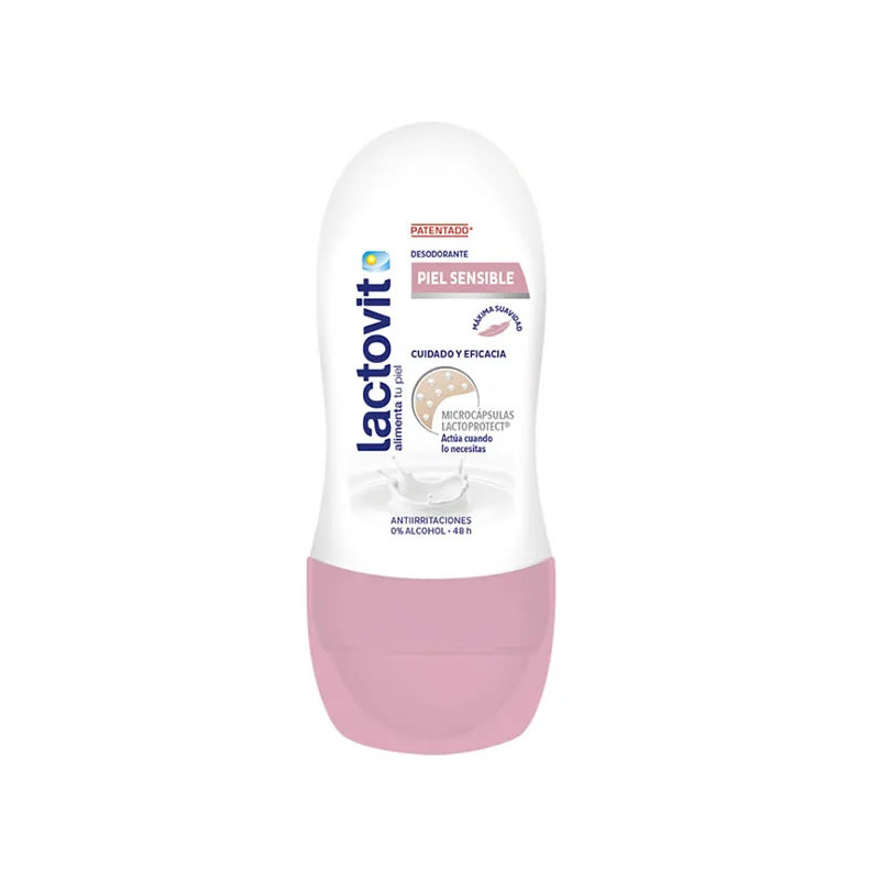 Lactovit Sensitive Déodorant Roll On 50ml - Kermatone