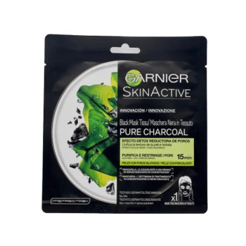 Garnier SkinActive Black Mask Tissu Charbon - Kermatone