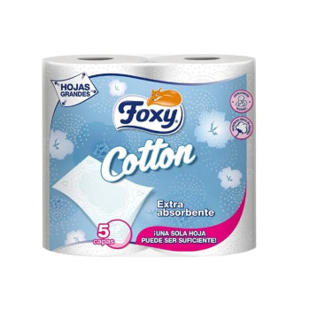 Foxy Cotton Papier Toilette Ultra Doux - Confort et Qualité | Kermatone