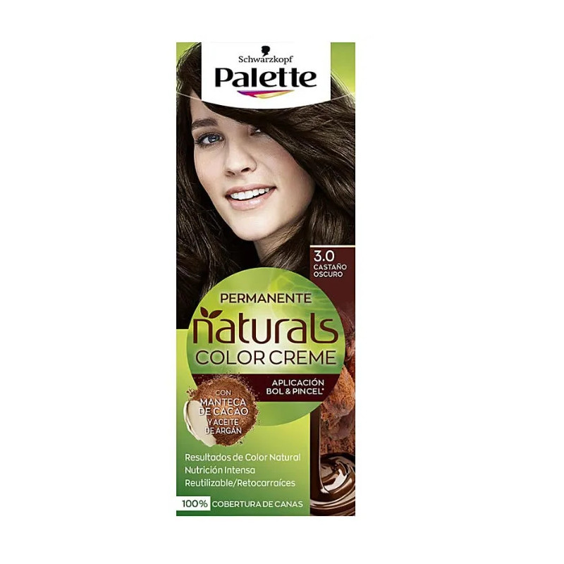 Schwarzkopf Palette Naturals Color Creme 3.0 Châtaigne Fonce - Kermatone