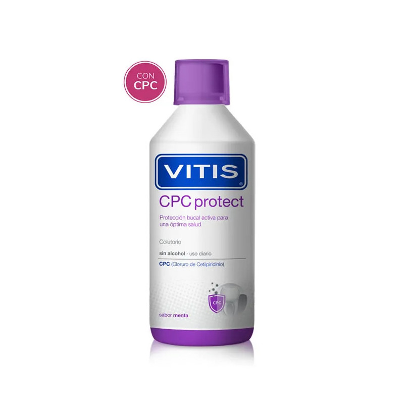 Vitis CPC Protect Bain de Bouche 500ml - Hygiène parfaite Kermatone