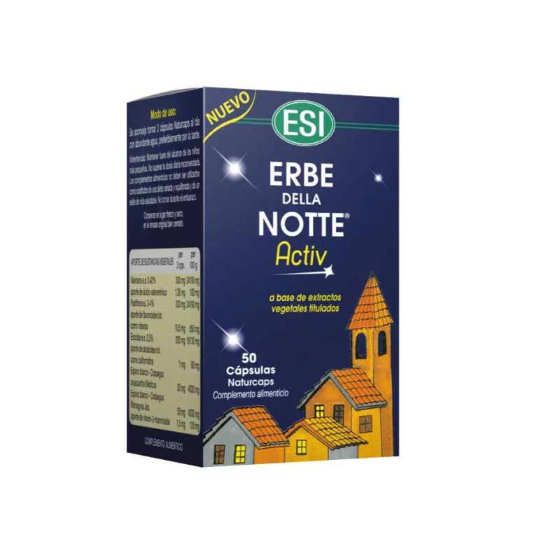 Esi Erbe Della Notte Activ 50 Naturcaps - Bien-être & Beauté Kermatone