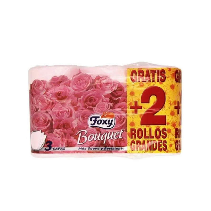 Foxy Bouquet Color Papier Toilette 3 Couches - Confort Kermatone