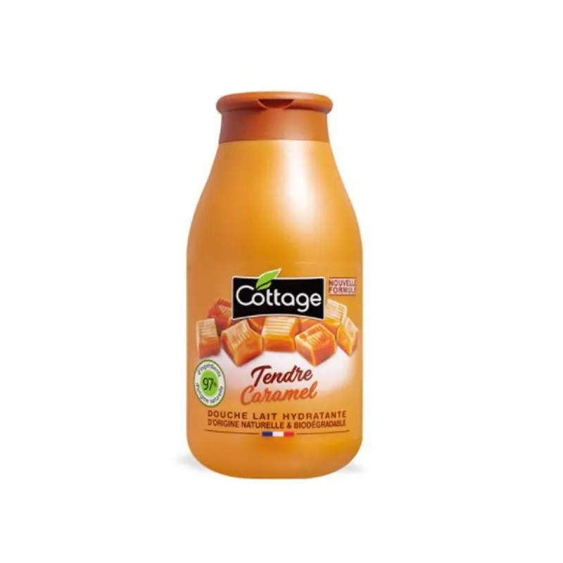 Cottage Tendre Caramel Douche Lait Hydratante 250ml - Kermatone