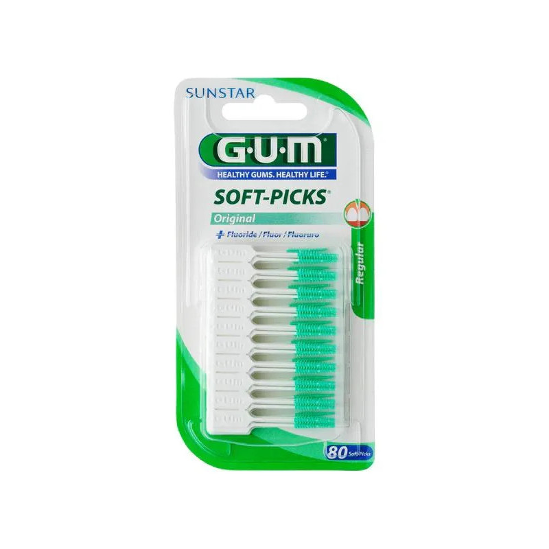 Sunstar Gum Soft-Picks Original avec Fluorure - Kermatone