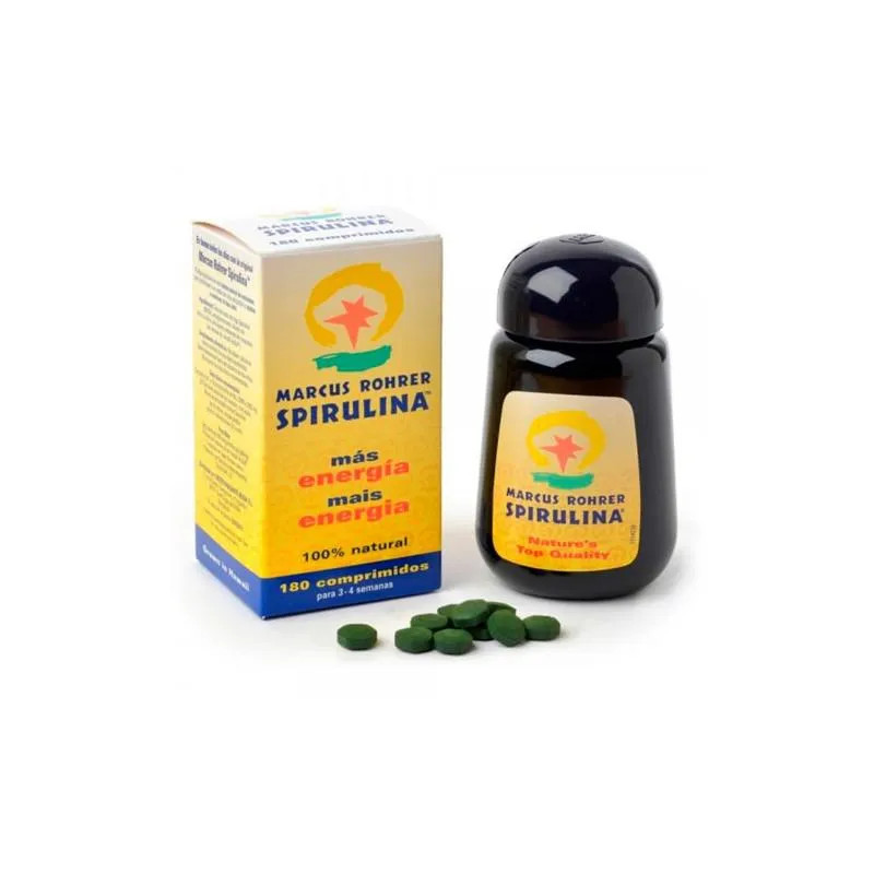 Spiruline Marcus Rohrer 180 Capsules - Énergie & Vitalité | Kermatone