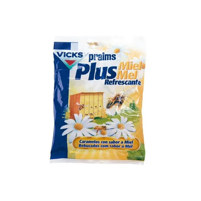 Bonbons Vicks Praims Plus Miel - Apaisement & Fraîcheur | Kermatone