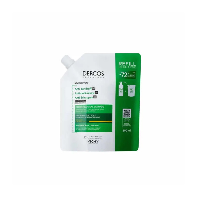 Vichy Dercos Shampooing Anti-Pelliculaire Cheveux Secs - Kermatone