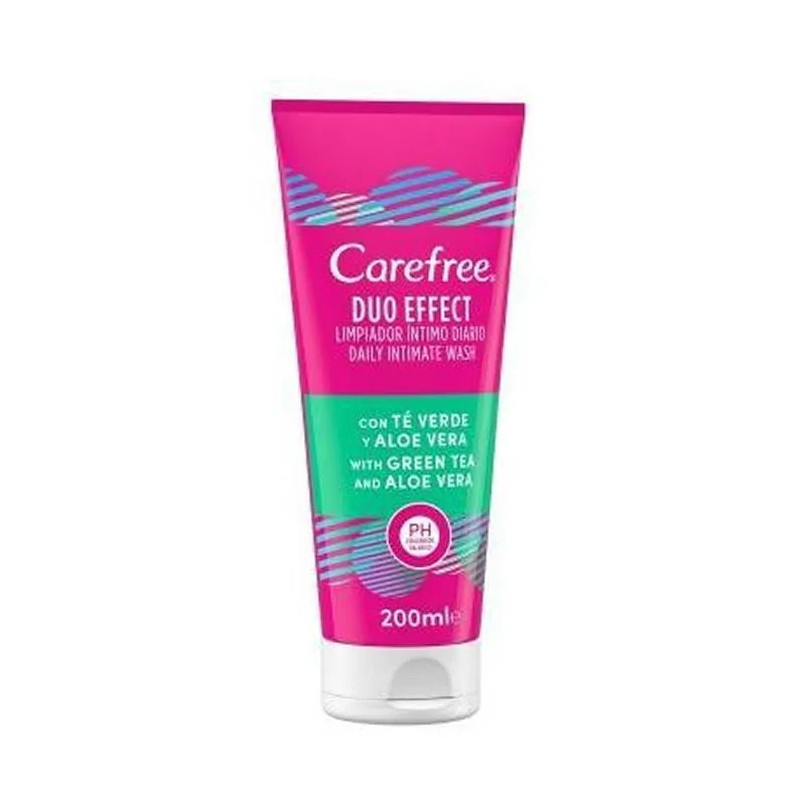 Carefree Duo Effect Nettoyant Intime Thé Vert & Aloe Vera - Kermatone
