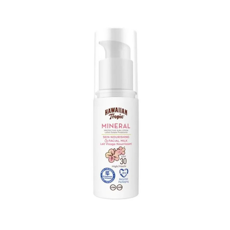 Hawaiian Tropic Mineral Facial Milk SPF30 - Protection Solaire Kermatone