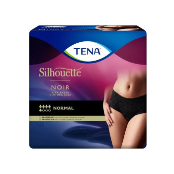 Tena Silhouette Normal Black L - Discrétion et Confort | Kermatone