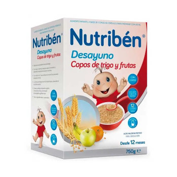 Nutribén Flocons de Petit-Déjeuner Au Blé et Fruits - Kermatone