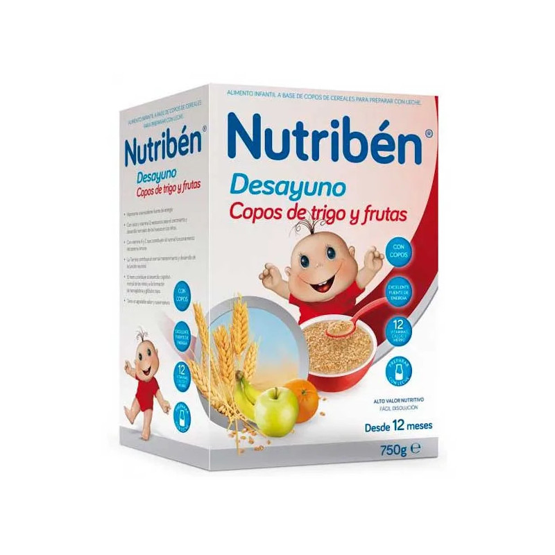 Nutribén Flocons de Petit-Déjeuner Au Blé et Fruits - Kermatone