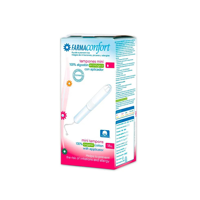 Tampons Mini Farmaconfort 18U - Confort et protection | Kermatone