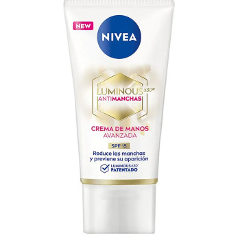 Crème main Nivea Luminous 630 Antimanchas SPF15 - Hydratez vos mains | Kermatone