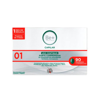 Renforcez vos cheveux avec Be+ Capillaire Forte 90 Comprimés | Kermatone