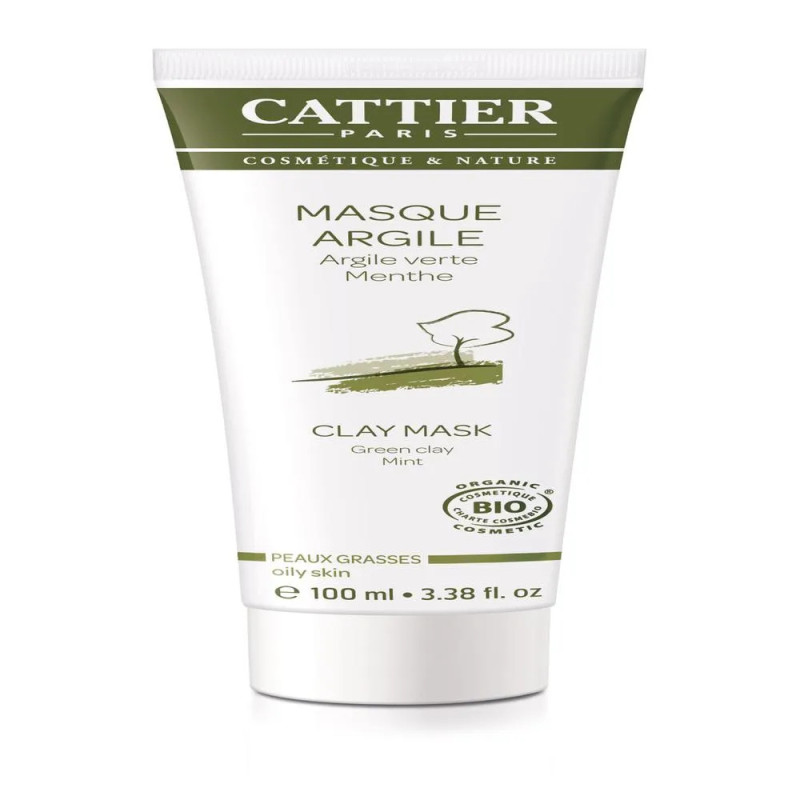 Masque Purifiant Argile Verte Cattier Paris - Kermatone