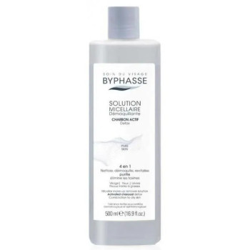 Byphasse Solution Micellaire Démaquillante Charbon Actif - Kermatone