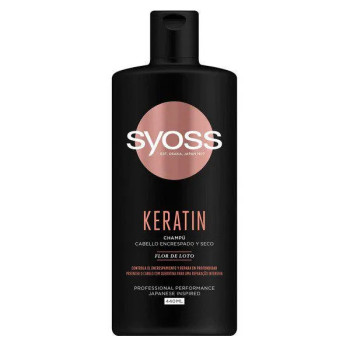 Shampooing Syoss Keratin 440ml - Cheveux Frisés Kermatone