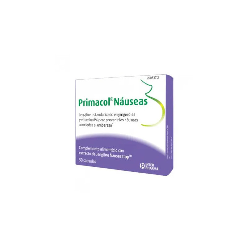 Primacol Nausea 30 Capsules - Soulagement Nausées Kermatone