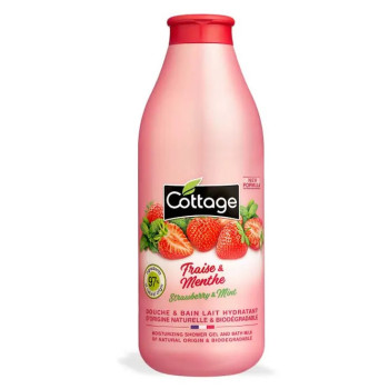 Lait de Douche Hydratant Fraise & Menthe – Cottage 750ml | Kermatone