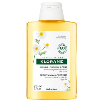 Klorane Shampooing Camomille Blanche 200ml - Éclat Cheveux Blonds | Kermatone