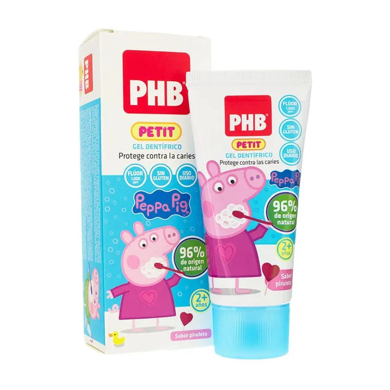 Gel dentifrice Phb Petit Peppa Pig 50ml - Sourire éclatant | Kermatone