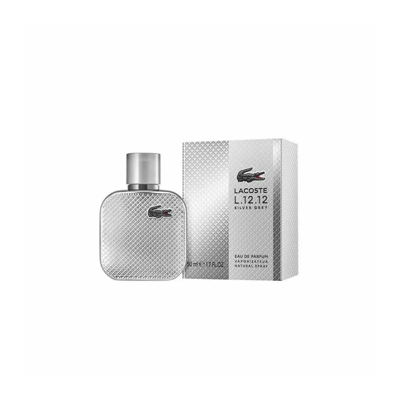 Lacoste L.12.12 Silver Grey Parfum 50ml - Élégance Fresh | Kermatone