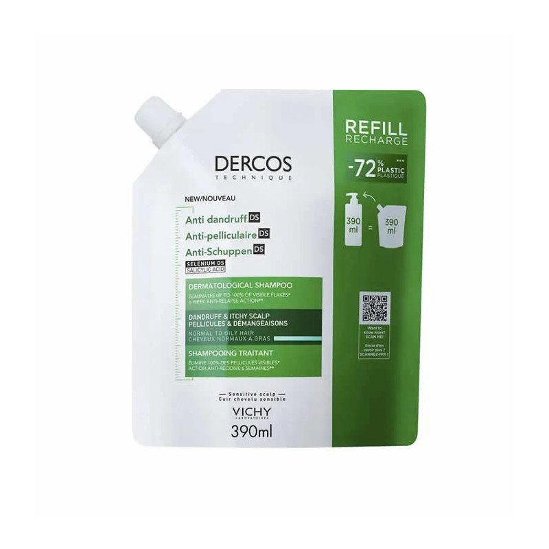 Dercos Shampooing Antipelliculaire Normal à Gras - Kermatone