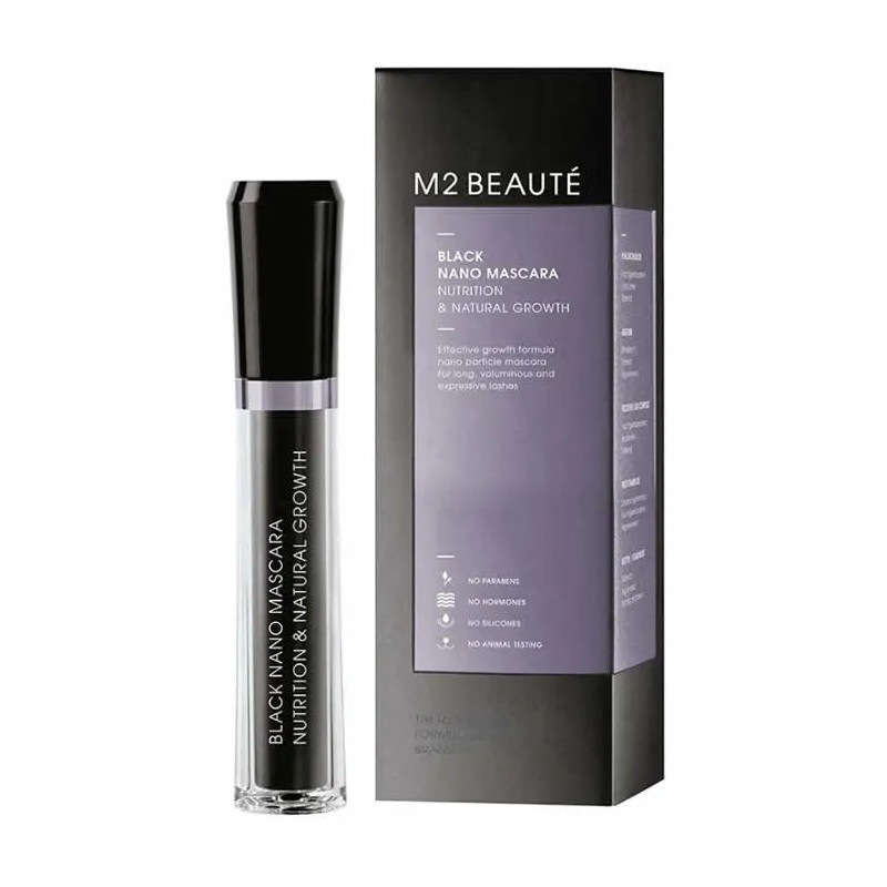 M2 Beauté Black Nano Mascara - Volume & Courbure Kermatone