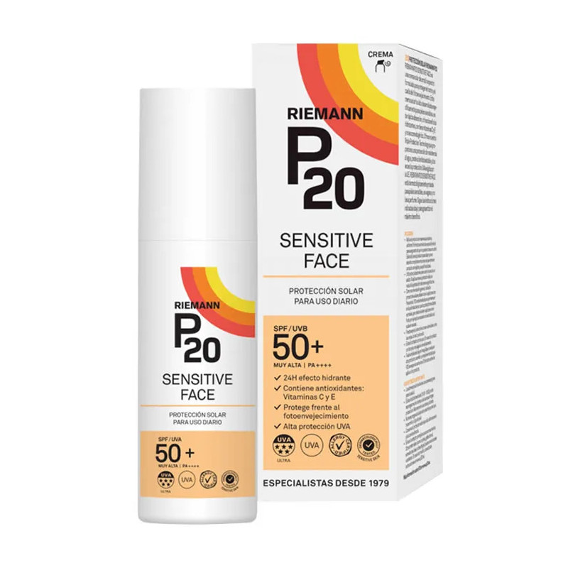 Riemann P20 Protection Solaire Visage SPF50+ | Kermatone