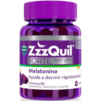 Vicks Zzzquil Forte Nature Mélatonine 30 pièces - Kermatone
