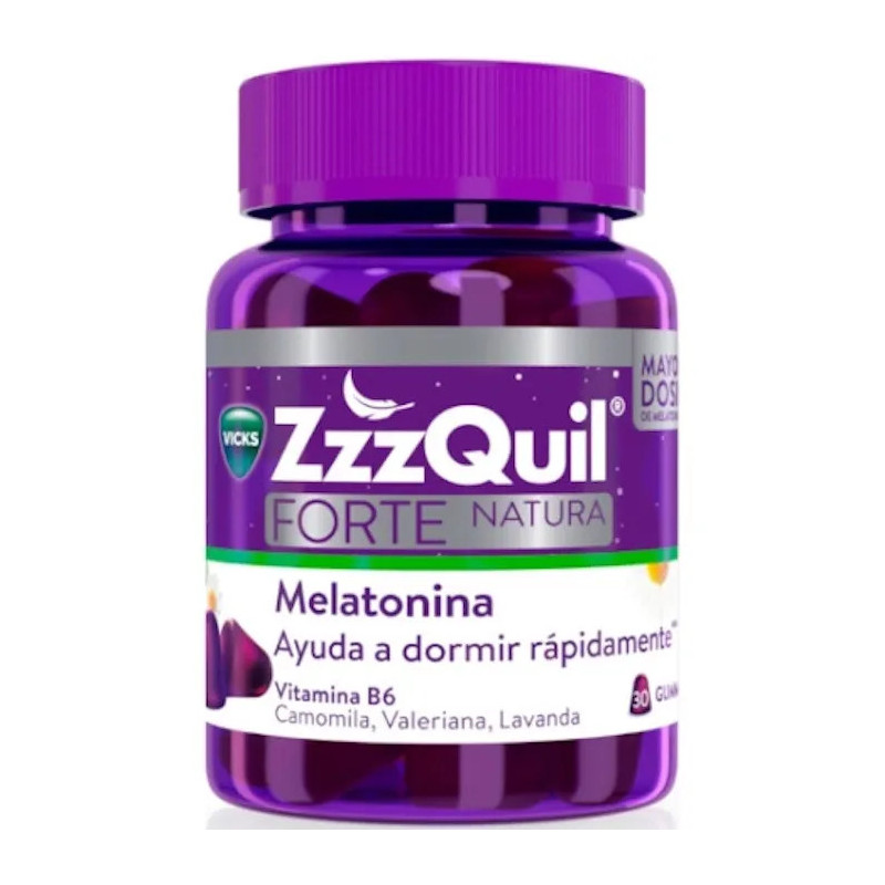 Vicks Zzzquil Forte Nature Mélatonine 30 pièces - Kermatone