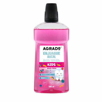 Agrado Bain de Bouche Enfants Fraise - Hygiène Bucco-Dentaire Kermatone