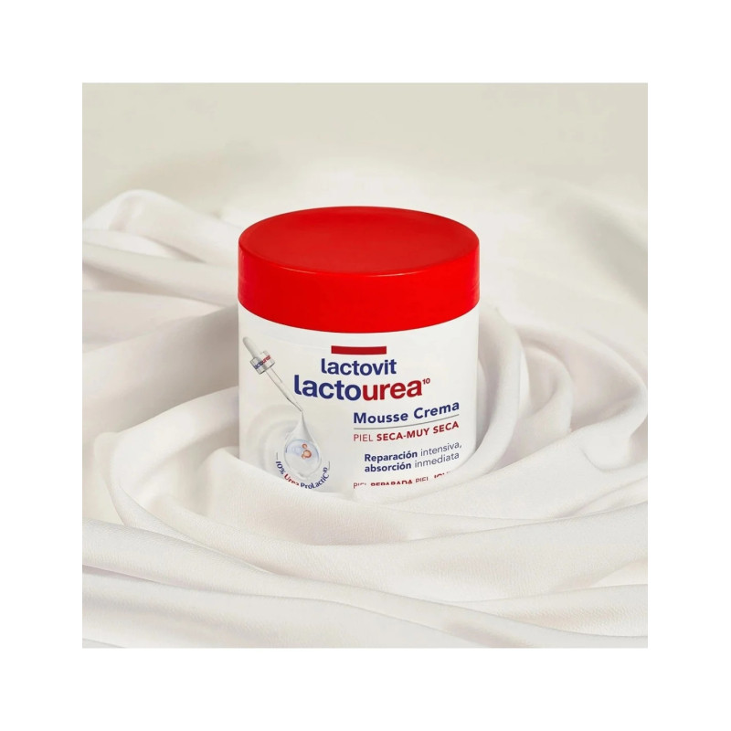Lactovit Mousse Crème 400 Urea - Hydratation Peau Sèche | Kermatone