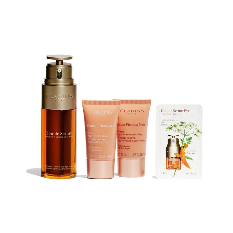 Set Clarins Double Serum & Crèmes | Éclat & Fermeté Kermatone