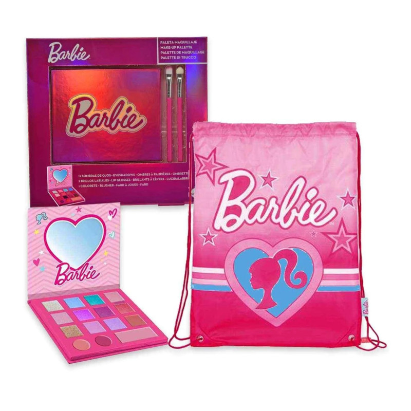 Set Sombra De Ojos & Brillo De Labios Cartoon Barbie – Kermatone